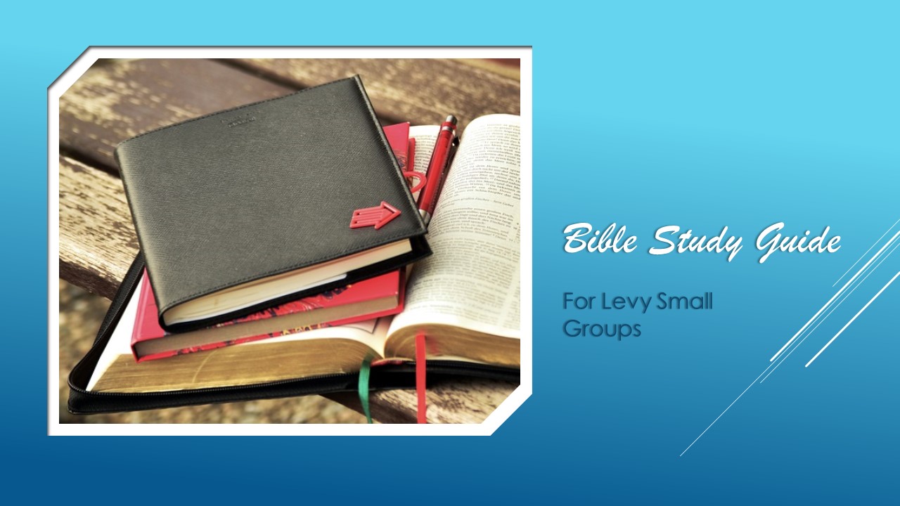 biblestudyguide – LEVY CHURCH OF CHRIST