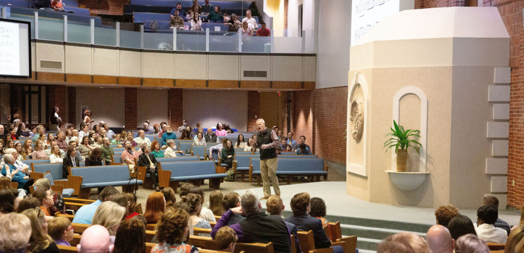 Levy Church during Worship Service